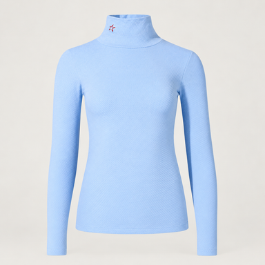 Perfect Moment women’s Thermal Top in Bluebird Blue – product front view