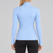 Perfect Moment women’s Thermal Top in Bluebird Blue – model back view