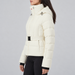 Perfect Moment women’s Waisted Classic Ski Jacket in Snow White – model side view