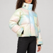 Perfect Moment women’s Astralis Ski Jacket in Pastel Powder – model side view