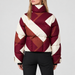 Perfect Moment women’s Astralis Ski Jacket in Chevron Wine – model back view
