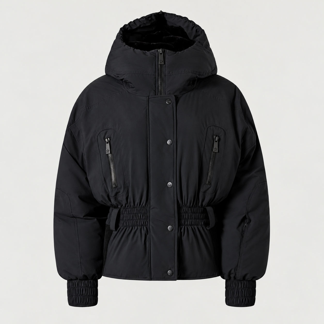 Perfect Moment women’s Celeste Ski Jacket in Black – product front view