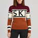 Perfect Moment women’s Schild Sweater in Autumn/Wine – model front view