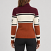 Perfect Moment women’s Schild Sweater in Autumn/Wine – model back view