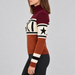 Perfect Moment women’s Schild Sweater in Autumn/Wine – model side view