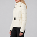 Perfect Moment women’s Waisted Classic Ski Jacket in Snow White – side model view