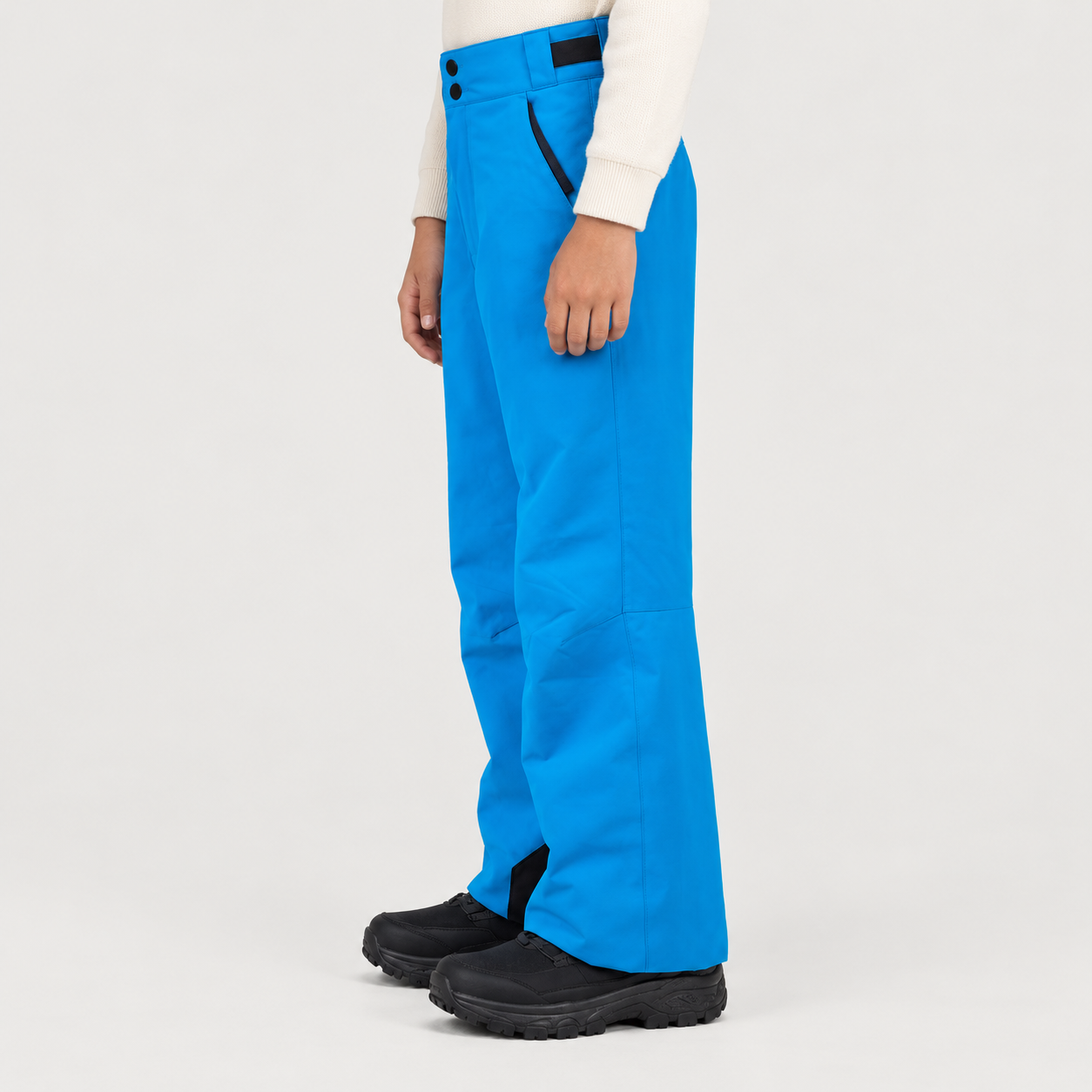 Rossignol Insulated Junior Ski Pants in BLAZING BLUE — 05 model side view