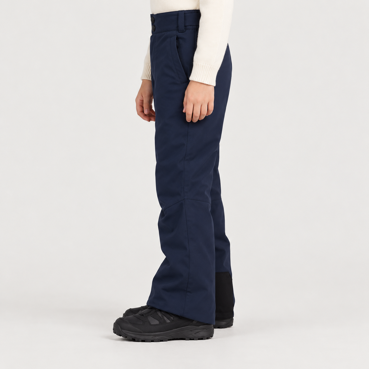 Rossignol Insulated Junior Ski Pants in DARK NAVY — 05 model side view