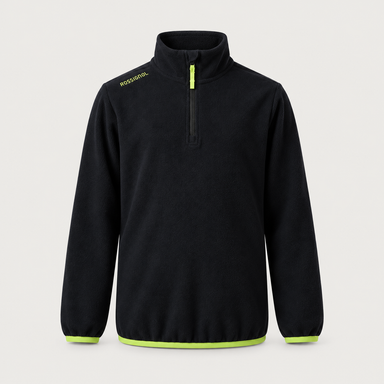 Rossignol Polar Junior Fleece in BLACK — 01 front view
