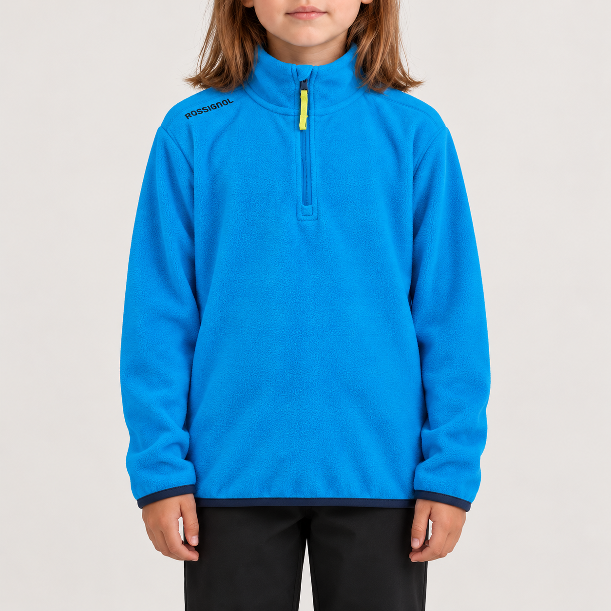 Rossignol Polar Junior Fleece in BLAZING BLUE — 03 model front view