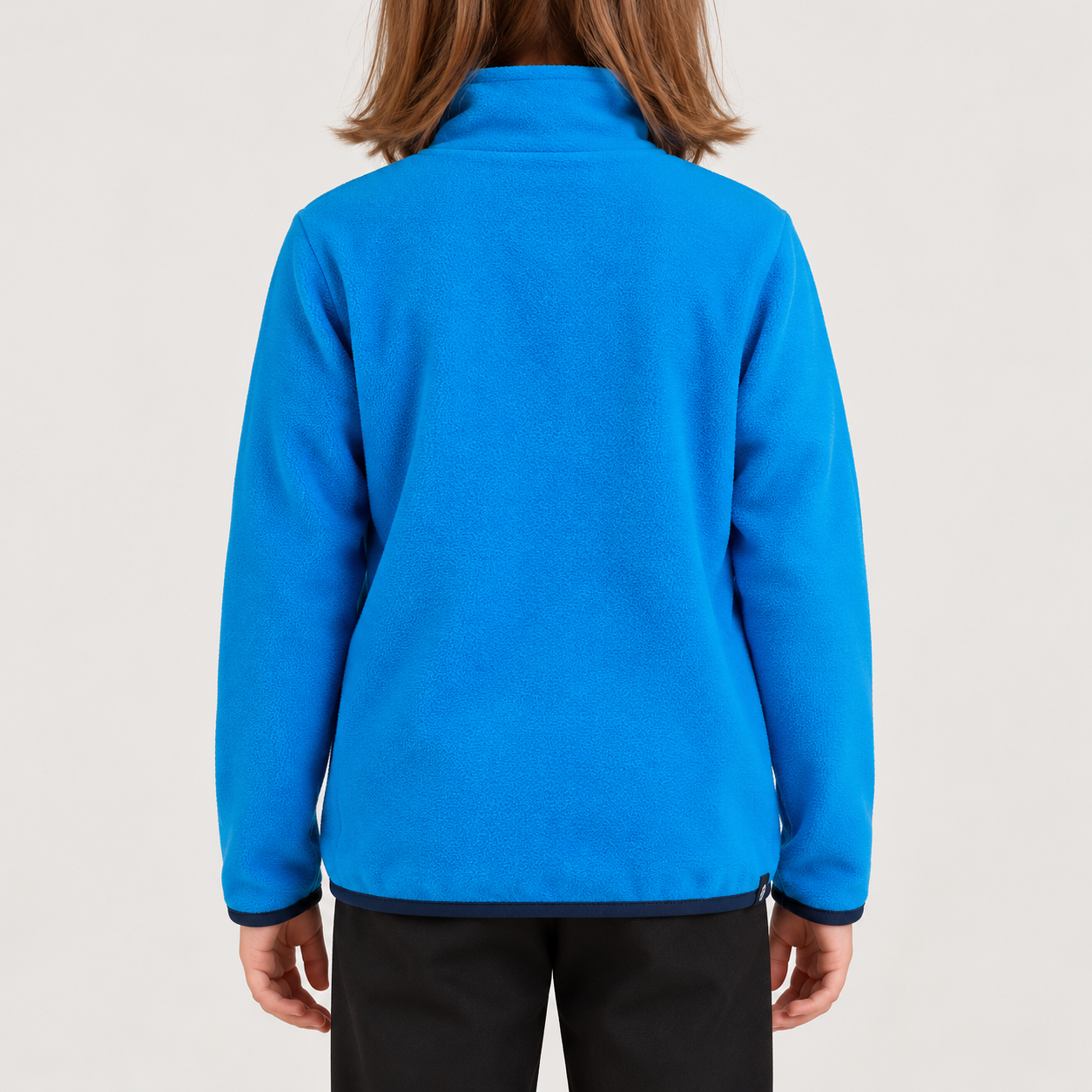 Rossignol Polar Junior Fleece in BLAZING BLUE — 04 model back view