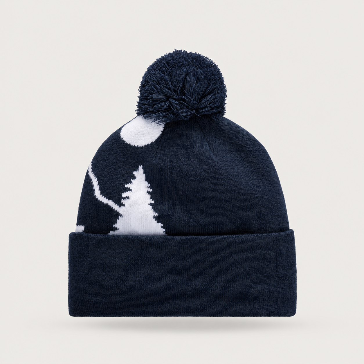 Rossignol Pompon Graphic Junior Beanie in DARK NAVY — 02 back view
