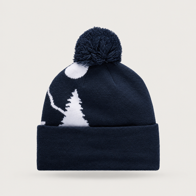 Rossignol Pompon Graphic Junior Beanie in DARK NAVY — 02 back view