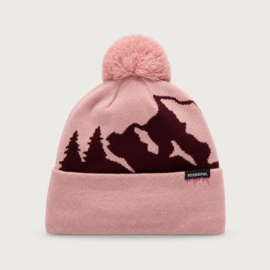 Rossignol Pompon Graphic Junior Beanie in PALE LILAC — 01 front view