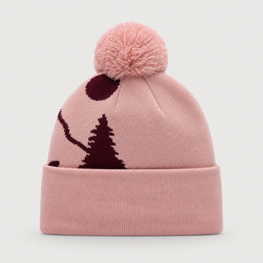 Rossignol Pompon Graphic Junior Beanie in PALE LILAC — 02 back view