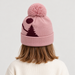 Rossignol Pompon Graphic Junior Beanie in PALE LILAC — 04 kids back view