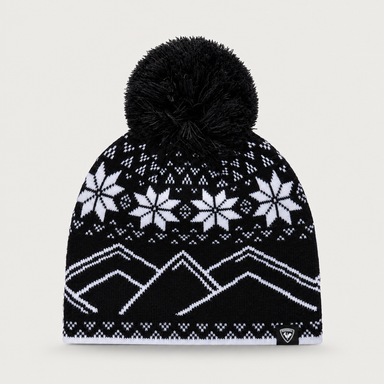 Rossignol Pompon Junior Beanie in BLACK — 01 front view
