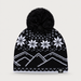 Rossignol Pompon Junior Beanie in BLACK — 01 front view