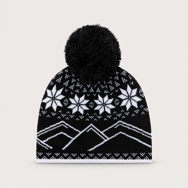 Rossignol Pompon Junior Beanie in BLACK — 02 back view