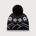 Rossignol Pompon Junior Beanie in BLACK — 02 back view