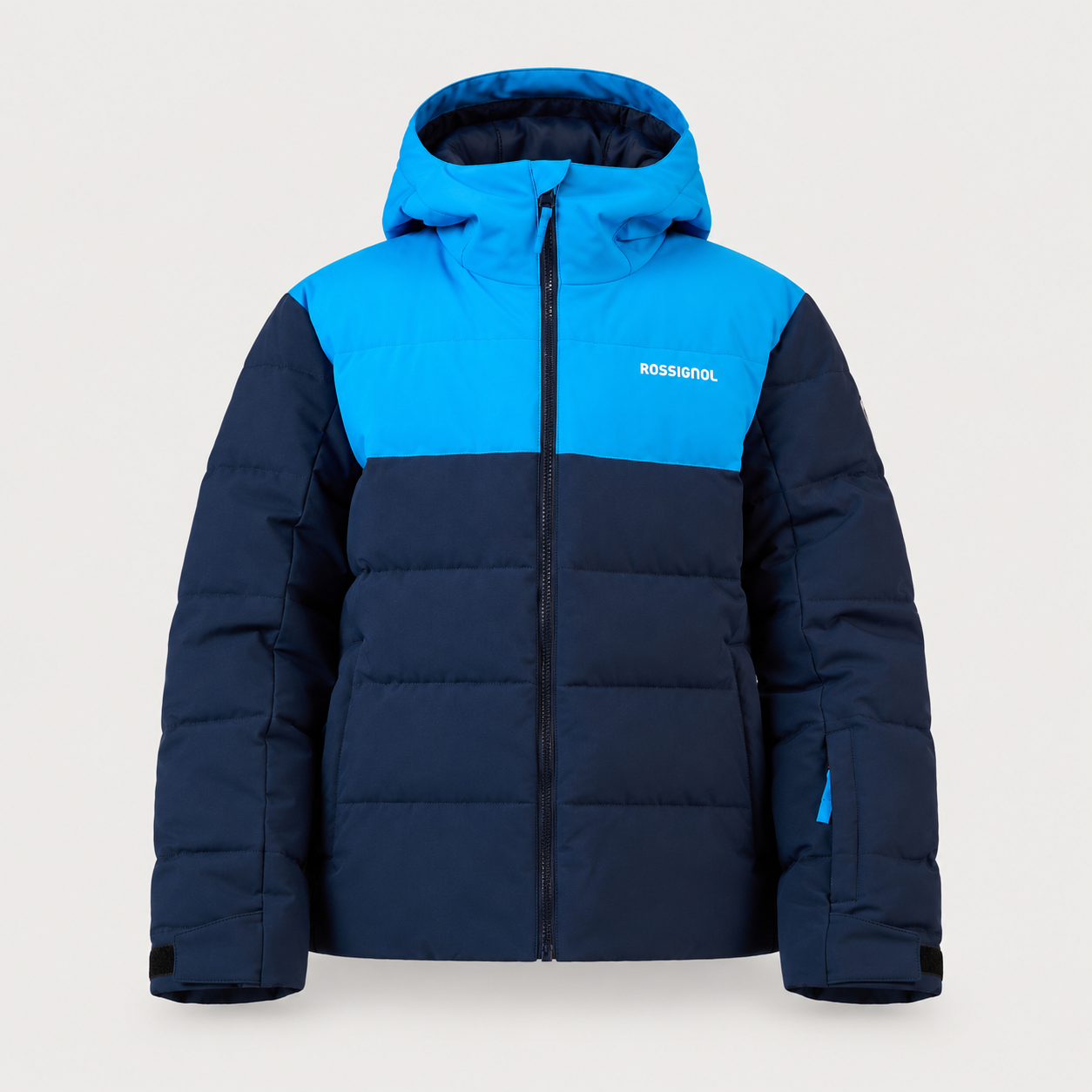 Rossignol Quilted Junior Ski Jacket in DARK NAVY — 01 front view