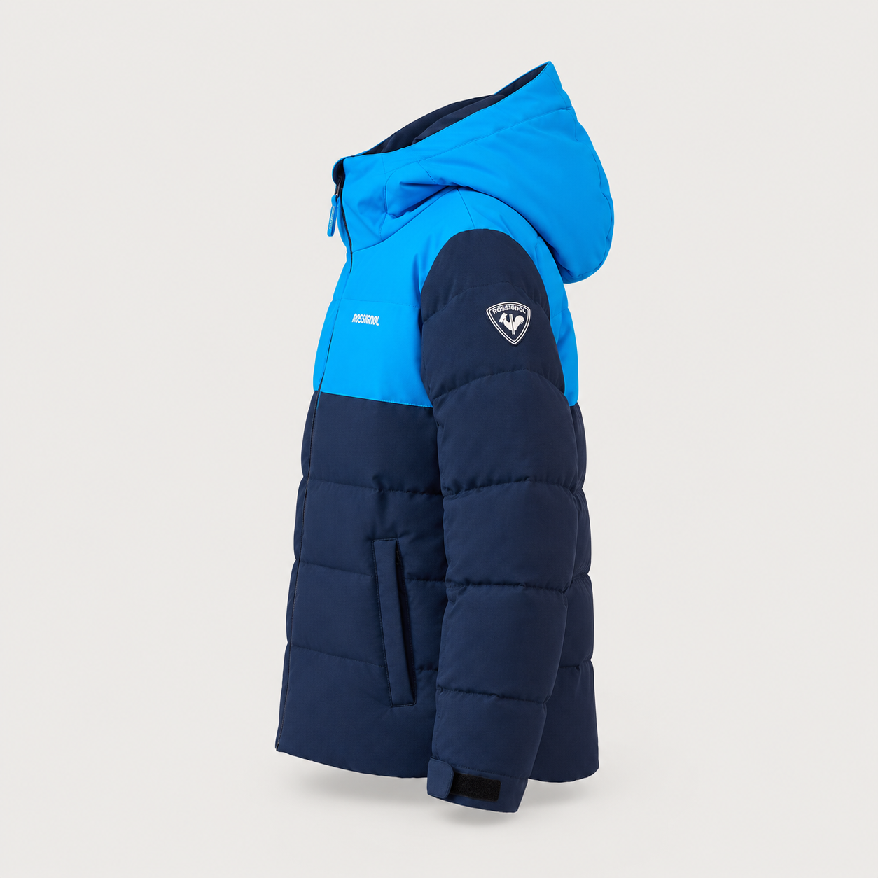 Rossignol Quilted Junior Ski Jacket in DARK NAVY — 06 side view