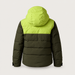 Rossignol Quilted Junior Ski Jacket in OLIVE SHADOW — 02 back view