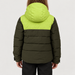 Rossignol Quilted Junior Ski Jacket in OLIVE SHADOW — 04 model back view