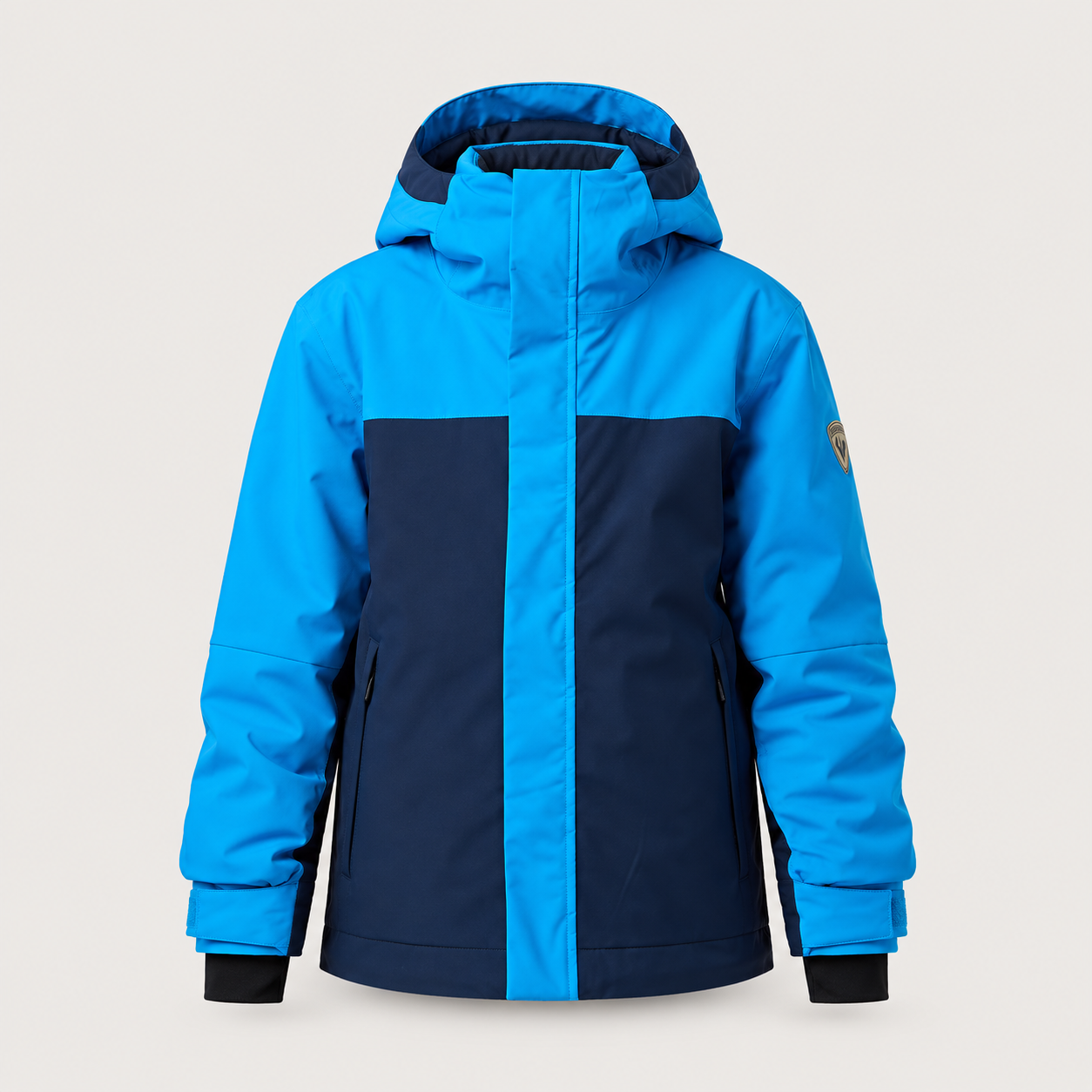 Rossignol Strawpile Junior Ski Jacket in Blazing Blue — 01 front view
