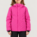Rossignol Strawpile Junior Ski Jacket in Electric Fuchsia — 03 model front view