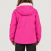 Rossignol Strawpile Junior Ski Jacket in Electric Fuchsia — 04 model back view