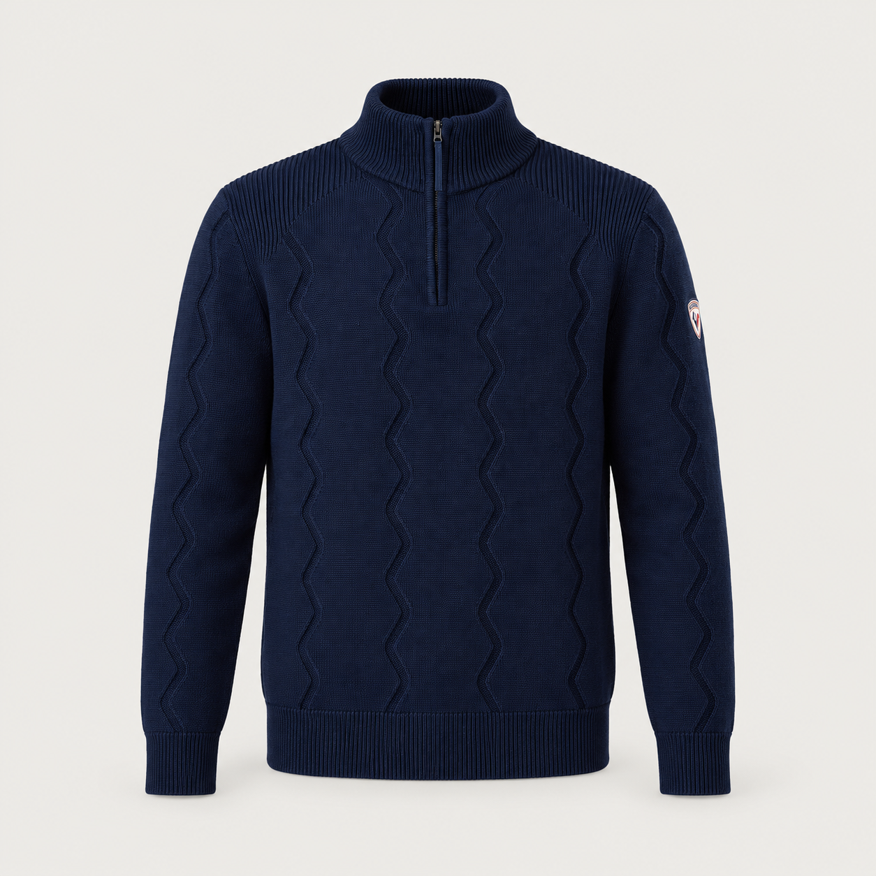 Rossignol Corbyr Half Zip Sweater in DARK NAVY — 01 front view