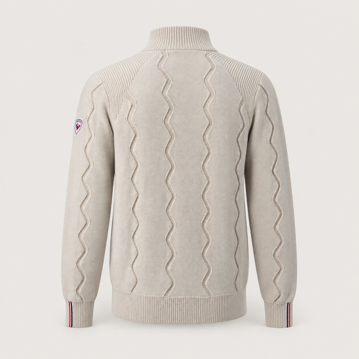 Rossignol Corbyr Half Zip Sweater in SILVER CLOUD — 02 back view