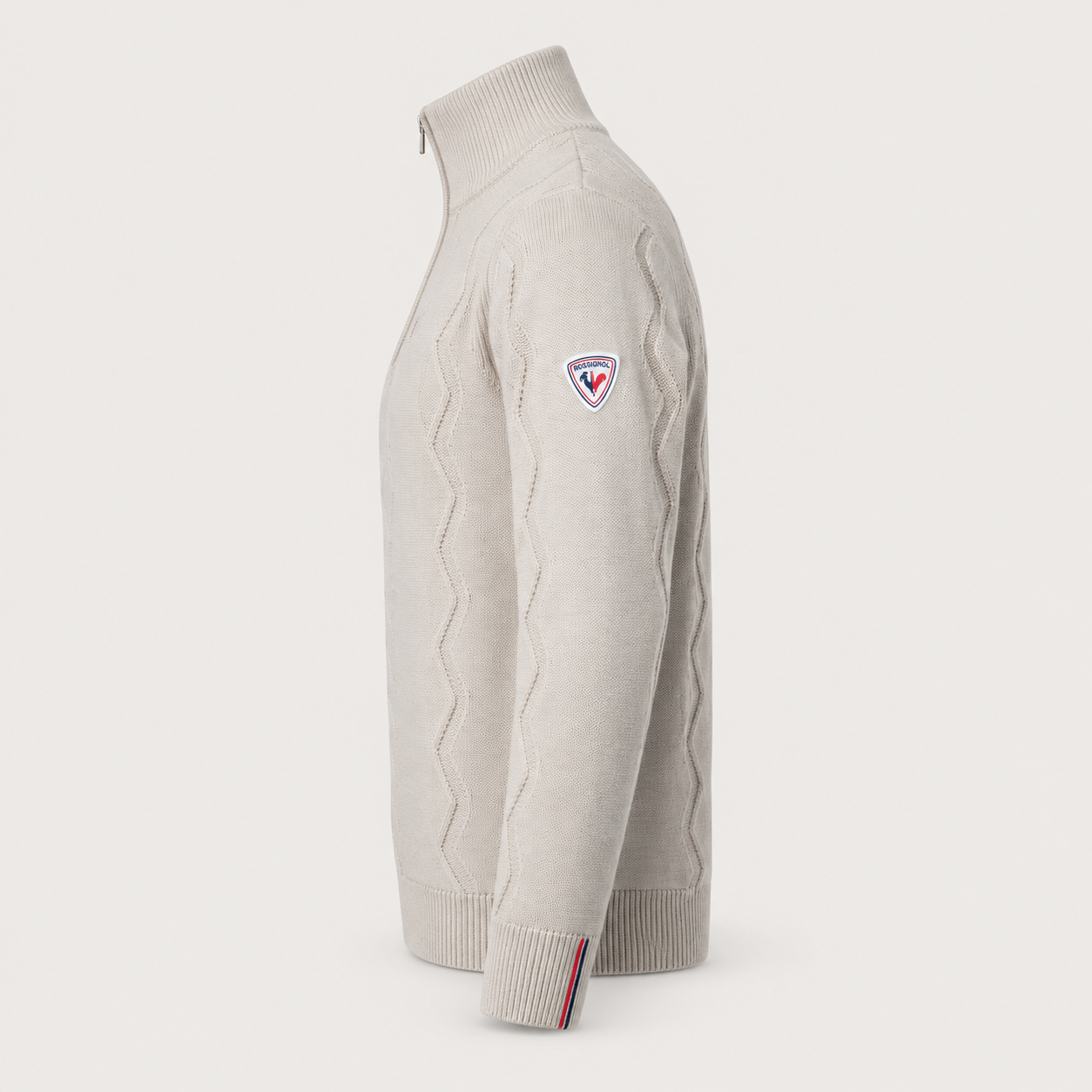 Rossignol Corbyr Half Zip Sweater in SILVER CLOUD — 06 side view