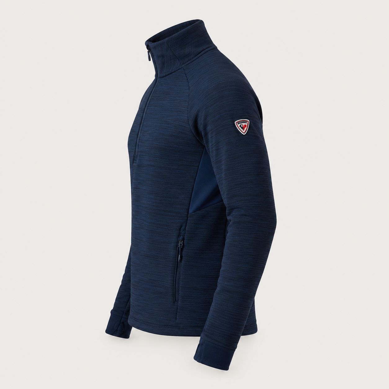 Rossignol Half Zip Fleece in DARK NAVY — 06 side view