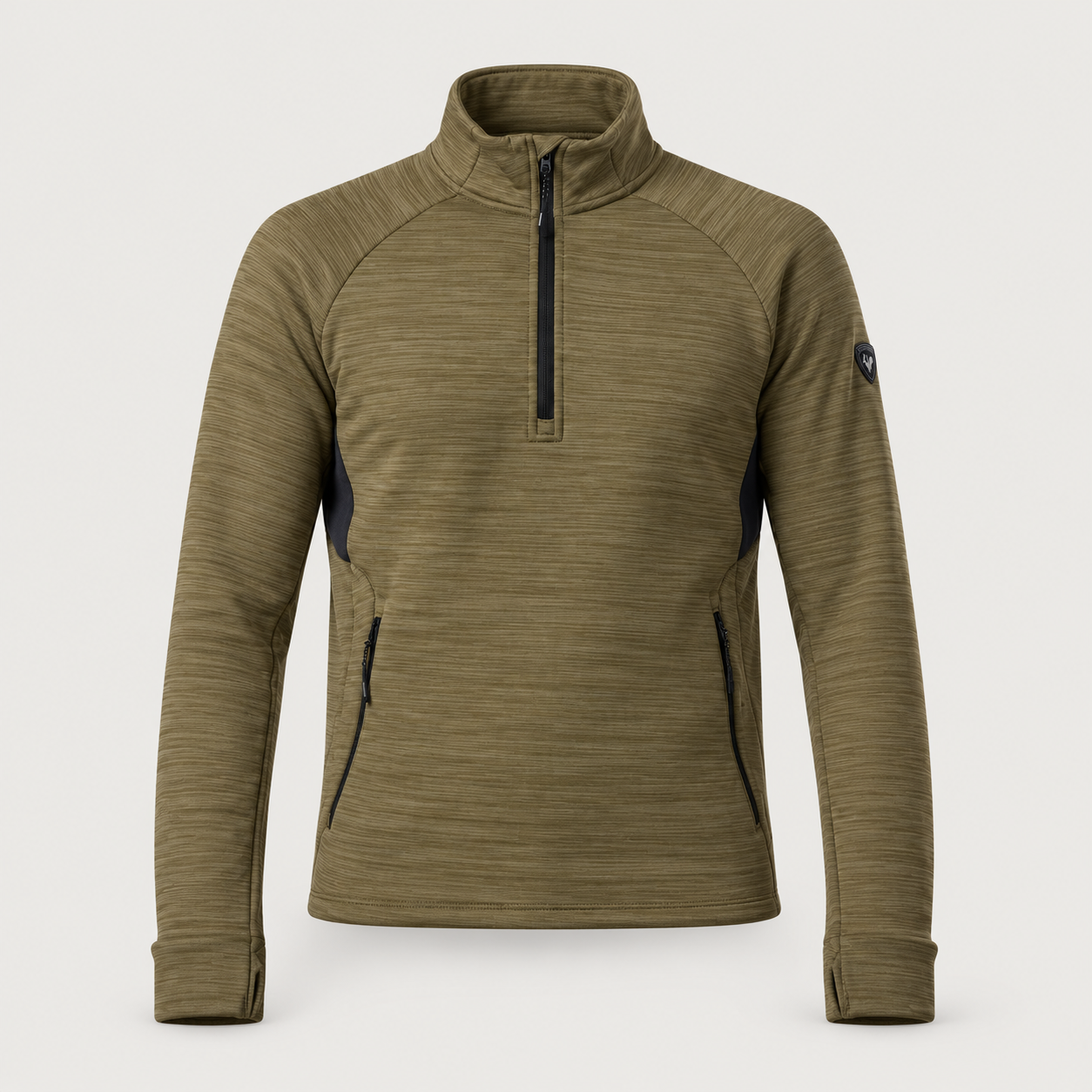 Rossignol Half Zip Fleece in VETIVER — 01 front view