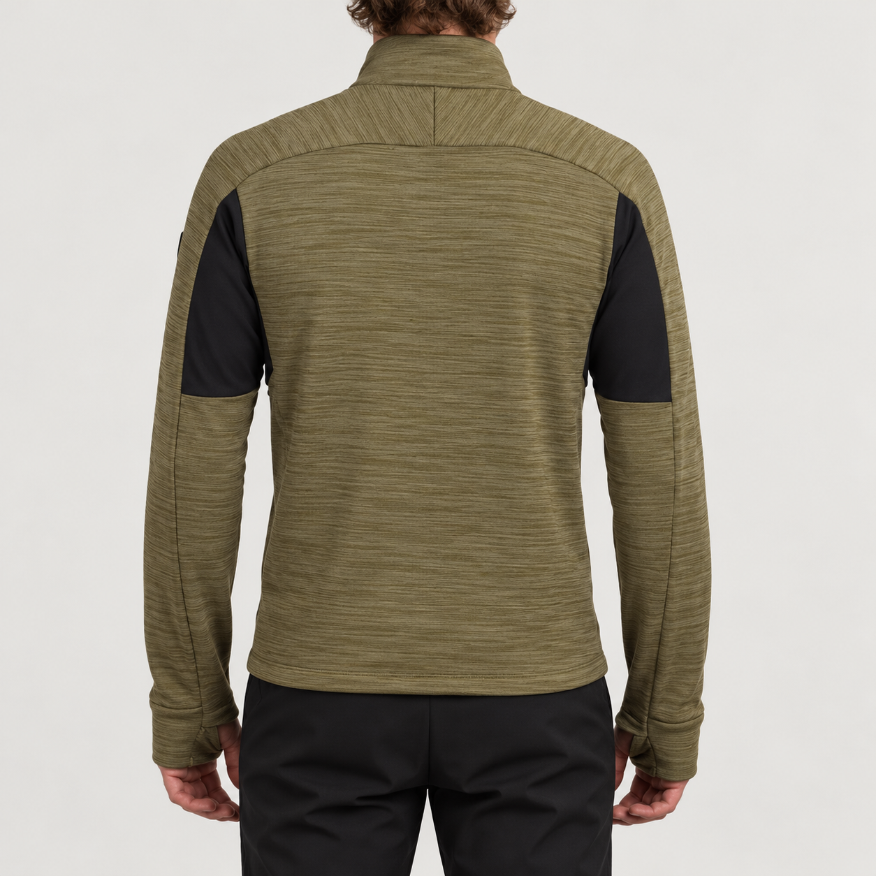 Rossignol Half Zip Fleece in VETIVER — 04 model back view