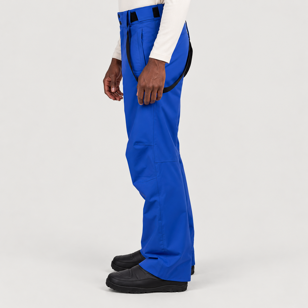 Rossignol Insulated Ski Pants in DAZZLE BLUE — 05 model side view
