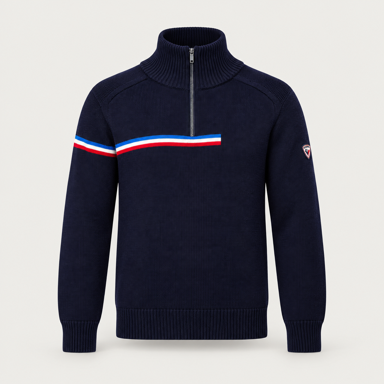 Rossignol Odysseus Half Zip Sweater in DARK NAVY — 01 front view