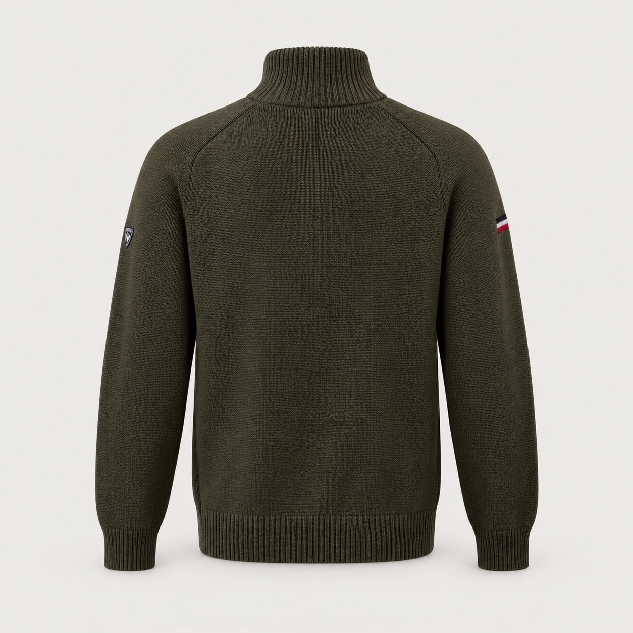 Rossignol Odysseus Half Zip Sweater in OLIVE SHADOW — 02 back view