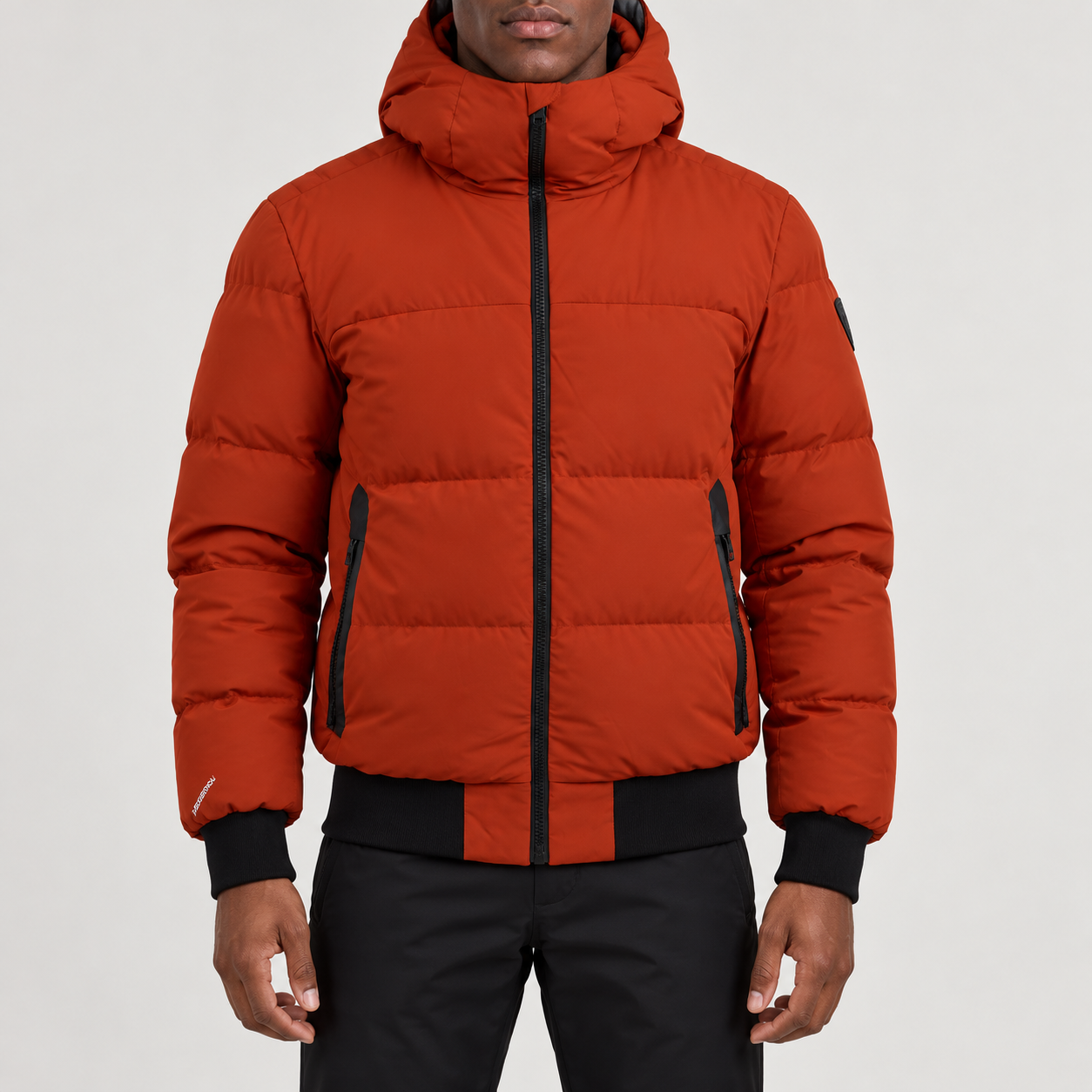 Rossignol Snowblaze Bomber Ski Jacket in ROOIBOS TEA — 03 model front view