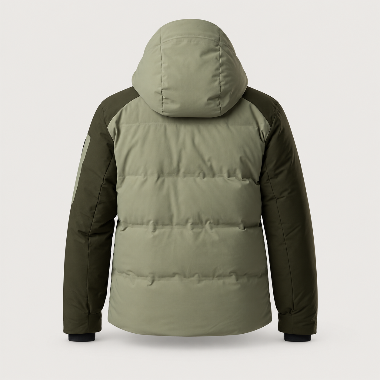 Rossignol Snowblaze Down CB Ski Jacket in VETIVER / OLIVE SHADOW — 02 back view