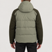 Rossignol Snowblaze Down CB Ski Jacket in VETIVER / OLIVE SHADOW — 04 model back view