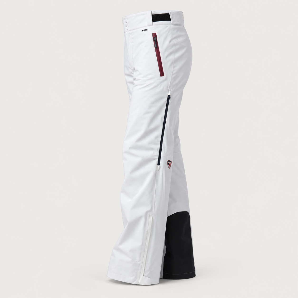 Rossignol Snowdazzle Ski Pants in WHITE — 06 side view