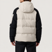 Rossignol Men's Snowblaze Down CB Ski Jacket in Silver Cloud / Black — model back view