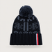 Rossignol Patterned Beanie in TURBULENCE / BLACK — 01 front view