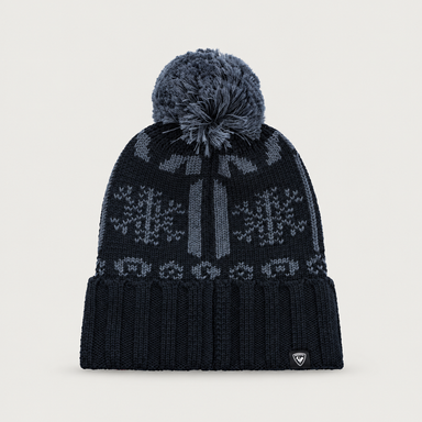 Rossignol Patterned Beanie in TURBULENCE / BLACK — 02 back view