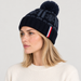 Rossignol Patterned Beanie in TURBULENCE / BLACK — 08 women side view