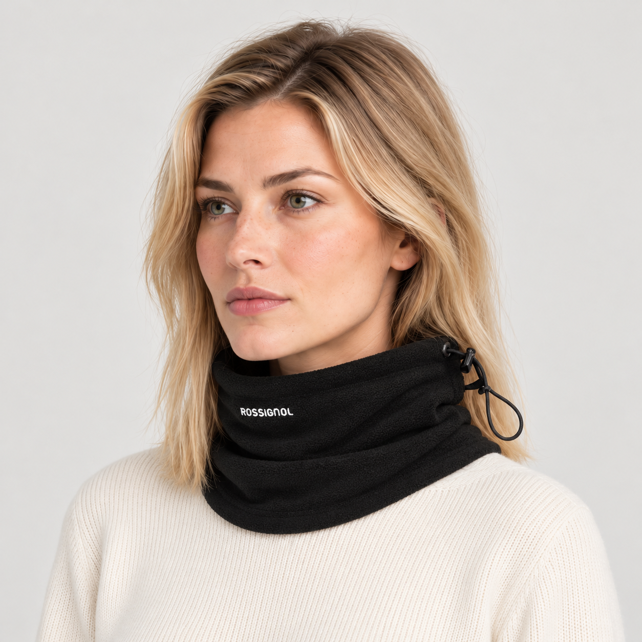 Rossignol Rossignol Neck Warmer in BLACK — 08 women side view
