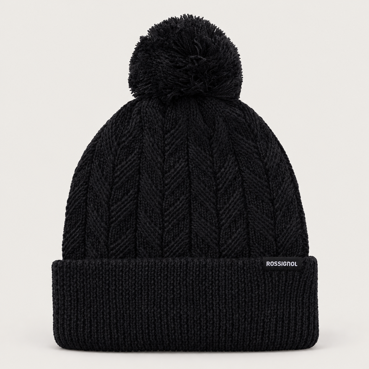 Rossignol Sofia Beanie in BLACK — 01 front view